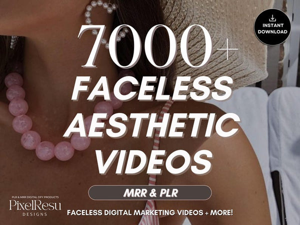 7000+ Aesthetic Faceless Video Reels + Story | MRR & PLR Resell